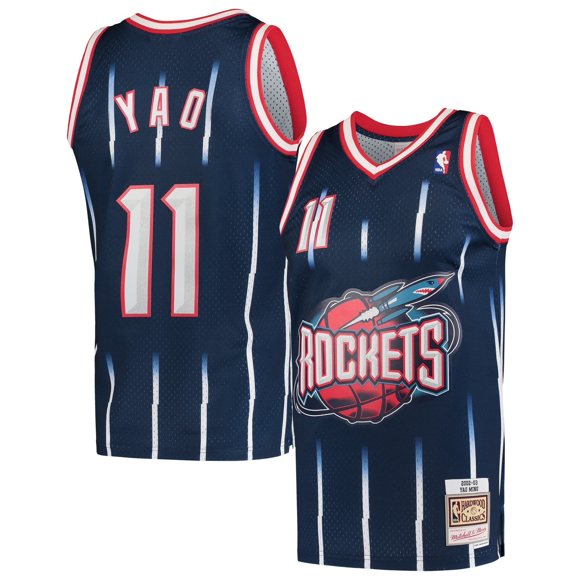 Yao Ming Houston Rockets Mitchell & Ness Hardwood Classics 2002-03 Swingman Jersey – Navy NBA