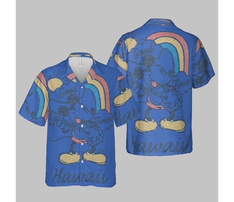 Disney Mickey Mouse Good Times Hawaiian Shirt Ha66340