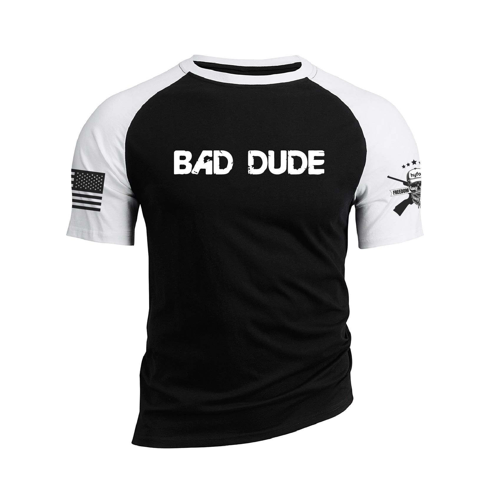 Bad Dude Raglan Graphic Tee