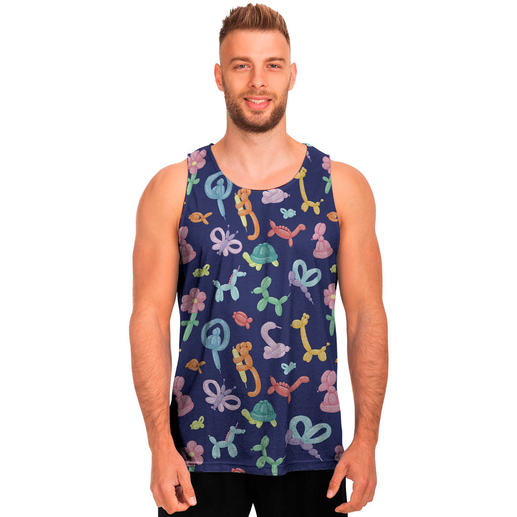 Animal Balloon Pattern Print Men’S Tank Top