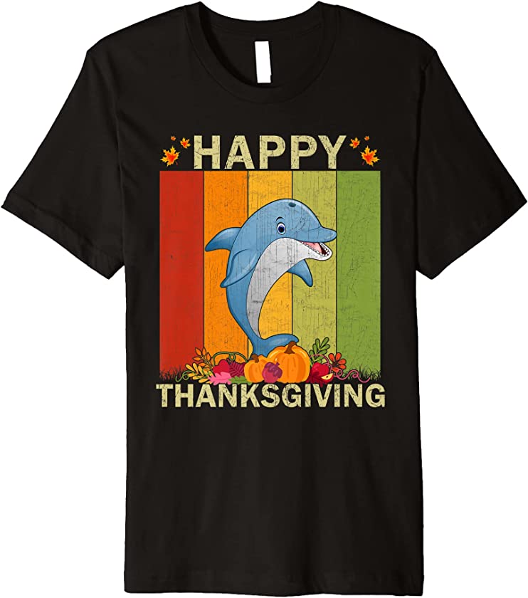 Whale Lover Retro Graphic Family Matching Thanksgiving Premium T-Shirt