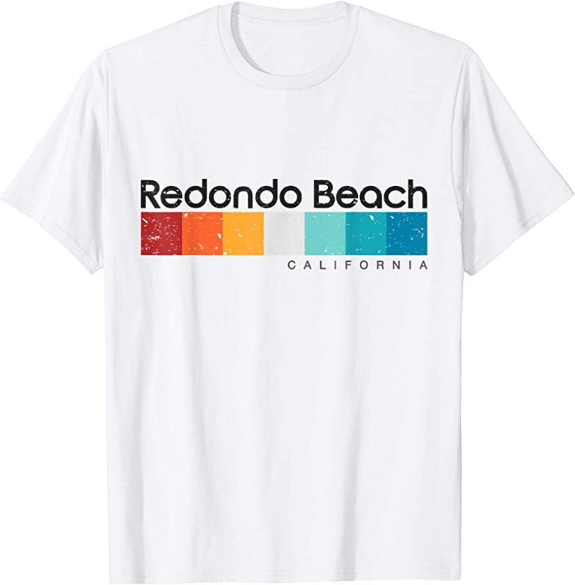 Vintage Redondo Beach California Retro Design T-shirt