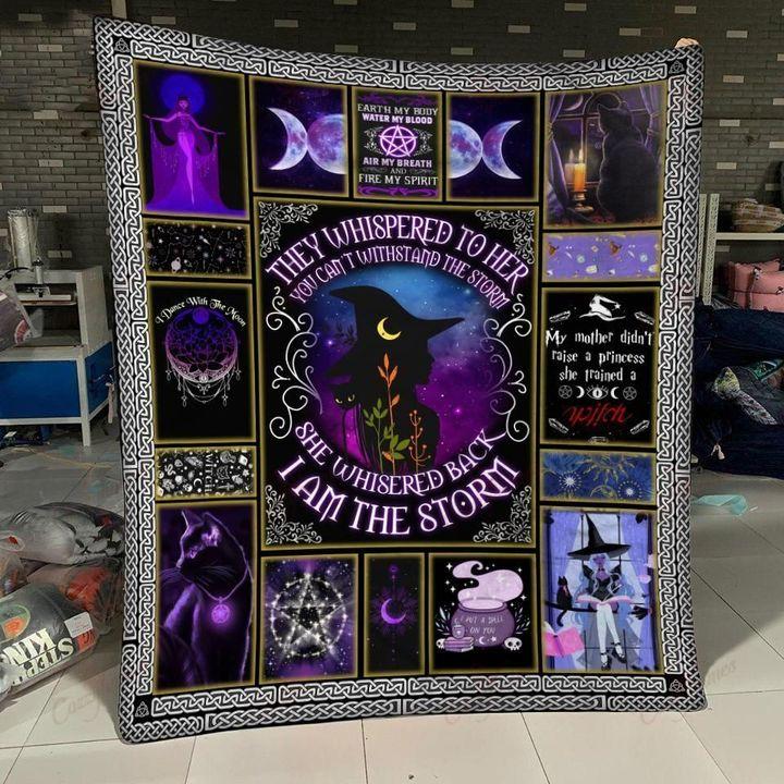 I Am The Storm Witch Fleece Blankets, Halloween Blanket, Halloween Throw Blanket, Halloween Fleece Blanket – Blanket, 30X40, Blanket Sofa Bed