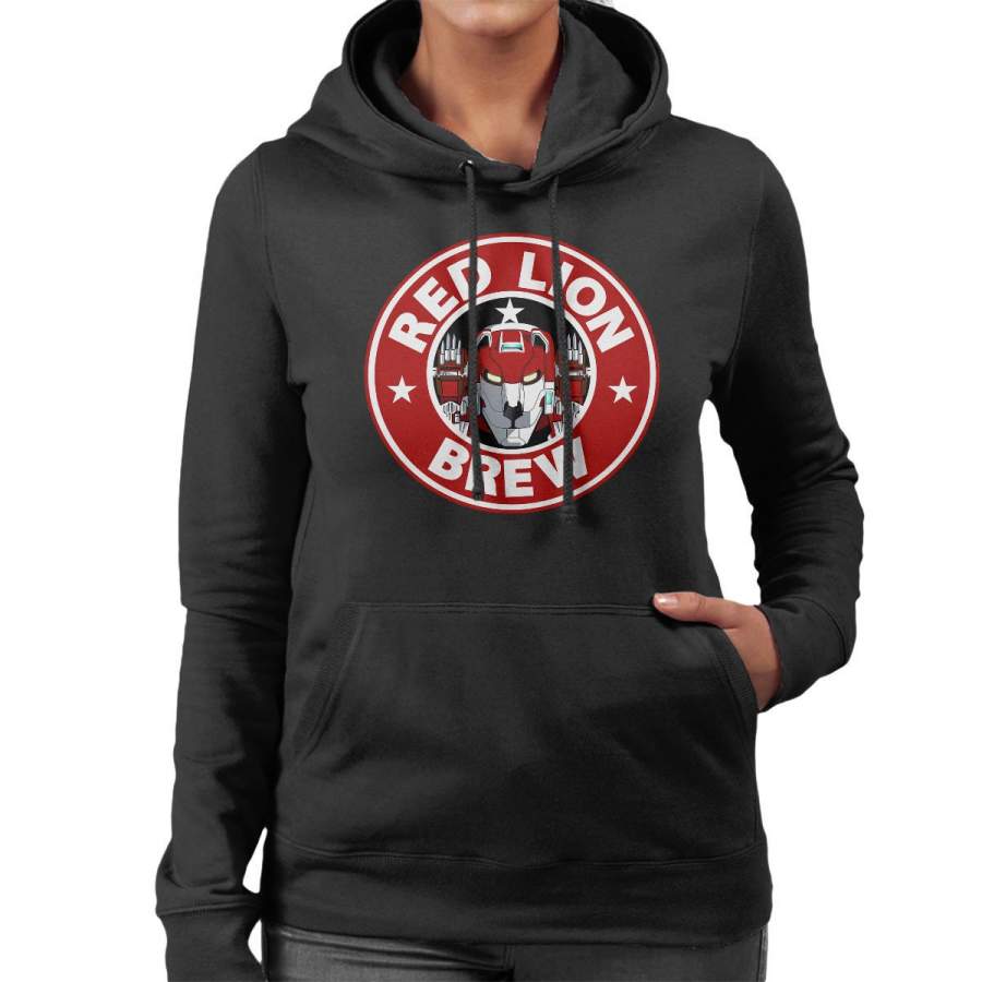 Voltron Red Lion Brew Coffee Women’s Hooded Sweatshirt