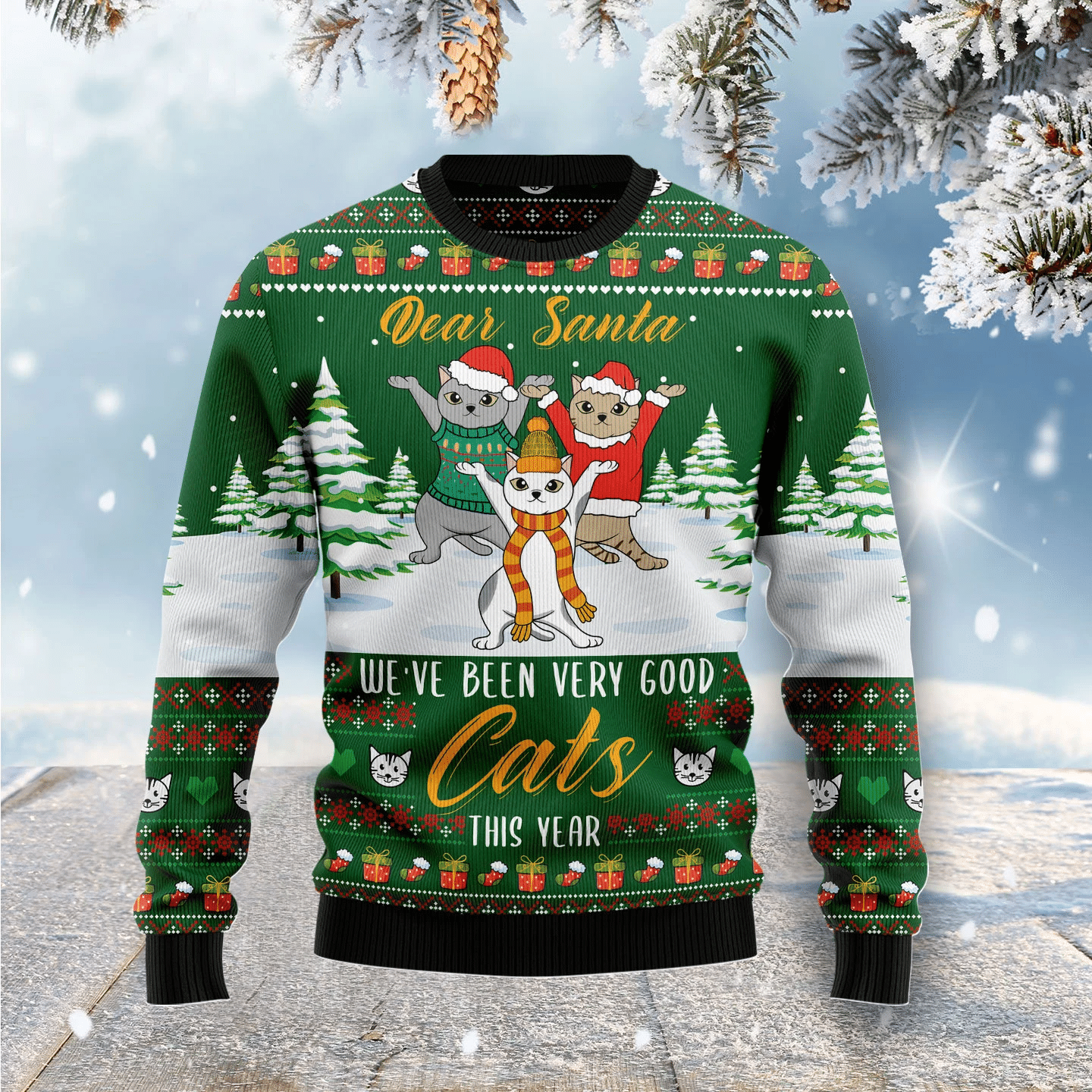 We’Re Been Very Good Cats This Year Christmas Ugly Sweater