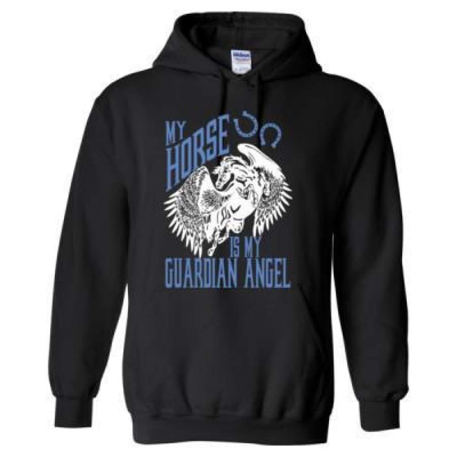 AGR My Horse Is My Guardian Angel – Heavy Blend™ Hooded Sweatshirt