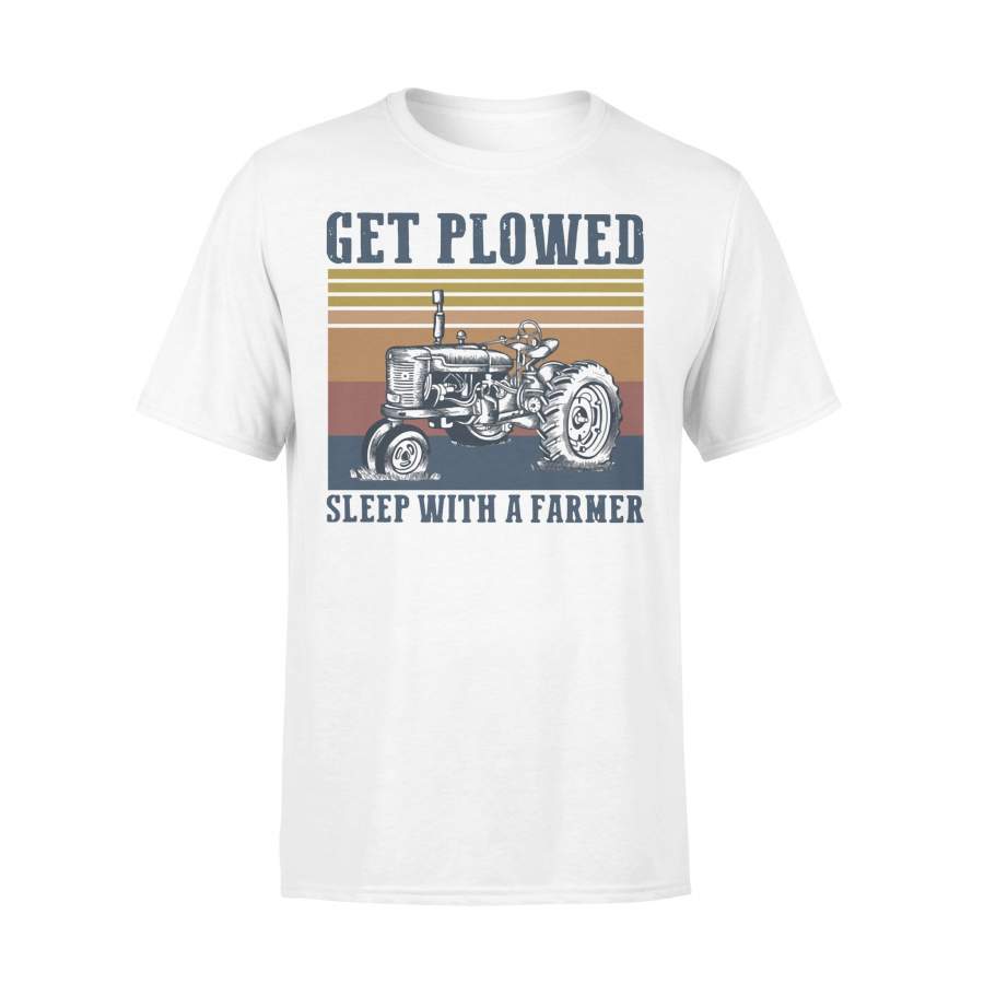 Tractor Get Plowed Sleep With A Farmer Vintage T-shirt