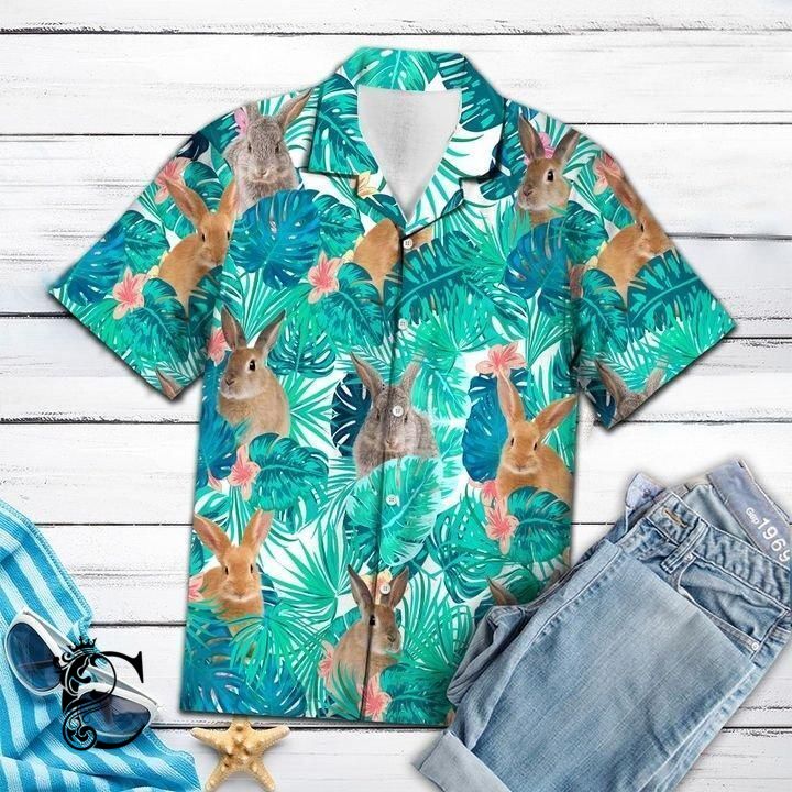 Beach Shirt Shop Rabbit Hawaiian Shirt- Chillicothemall