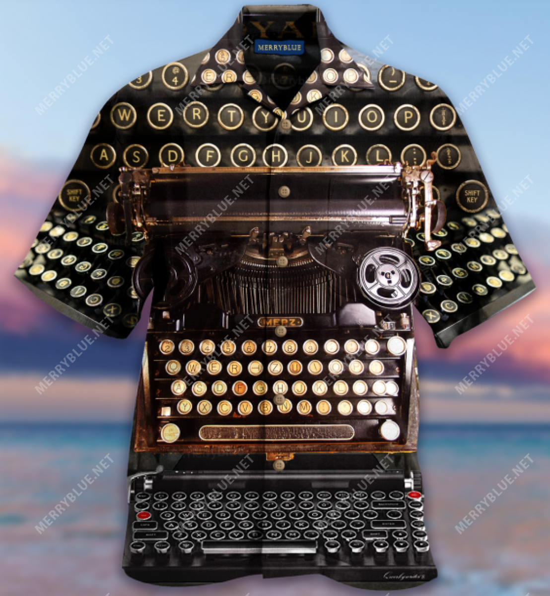 Writers Gonna Write Typewriter Unisex Hawaiian Shirt