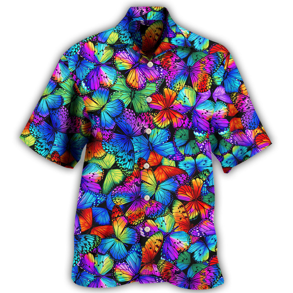 Butterfly Multi Bright Butterflies Hawaii Shirt Ha46228