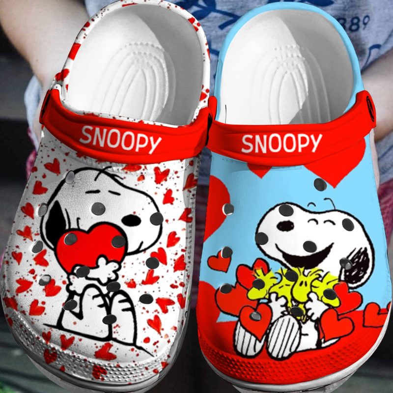 Snoopy Crocs Peanuts 3D Clog Shoes