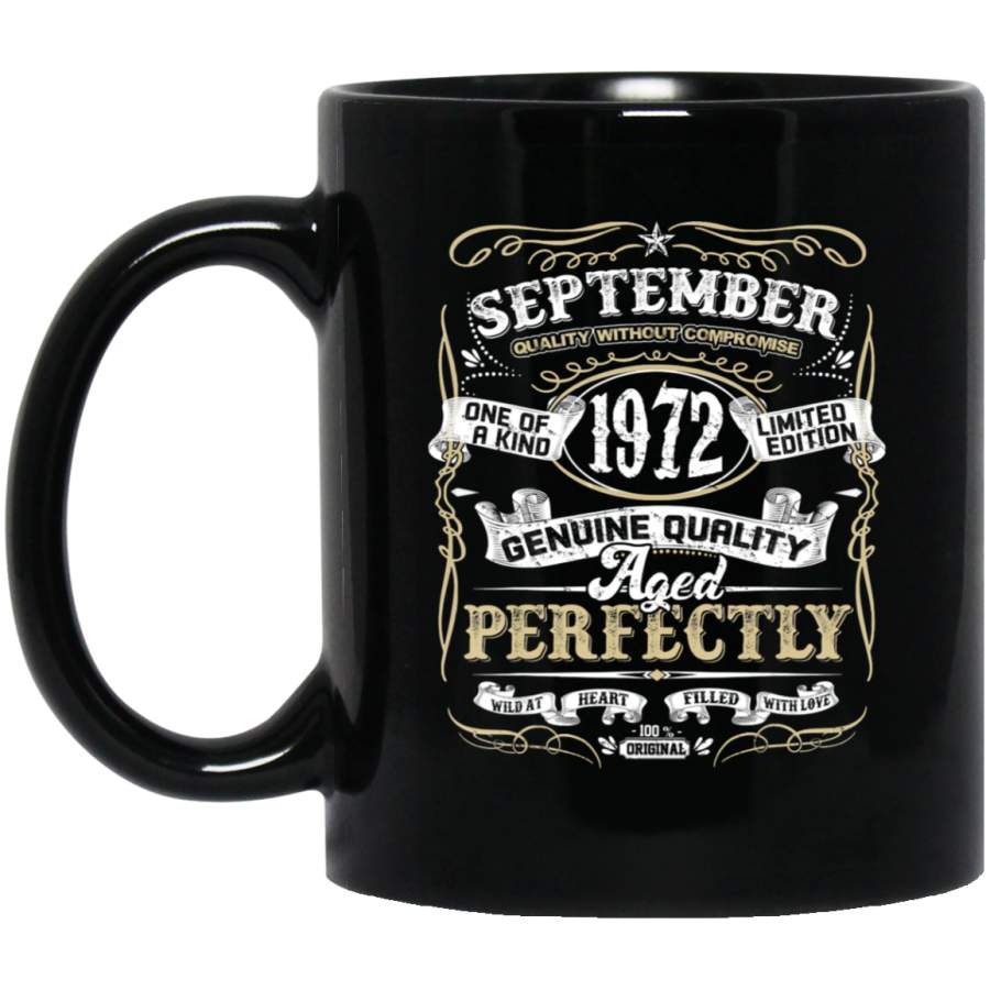 Classic 47th birthday gift Men women Vintage September 1972 Coffee Mug