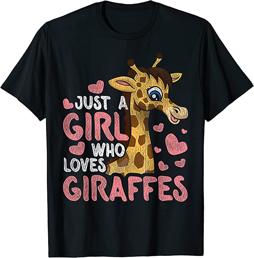 Safari Africa Animal Zoo Keeper Women Girls Gift Giraffe T-Shirt