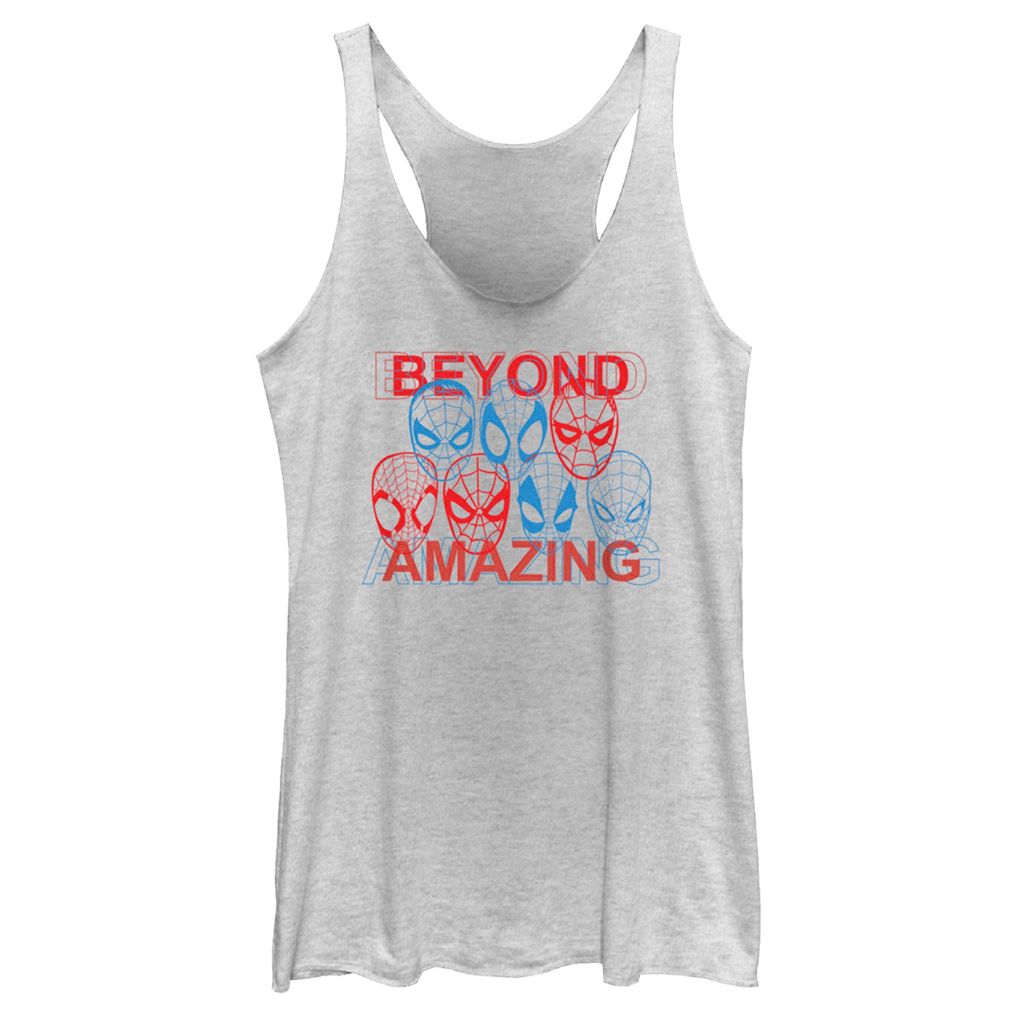 Women’S Spider-Man: Beyond Amazing 3D Masks Racerback Tank Top