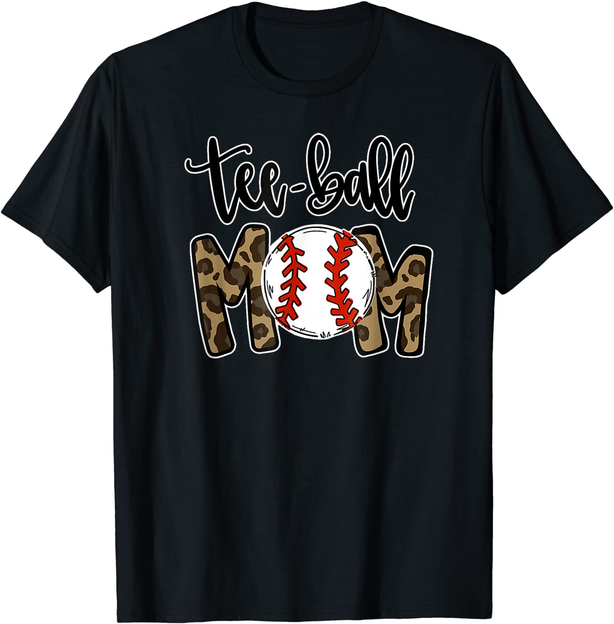 Ball Mom Mother’S Day Gift Teeball Mom Leopard Funny