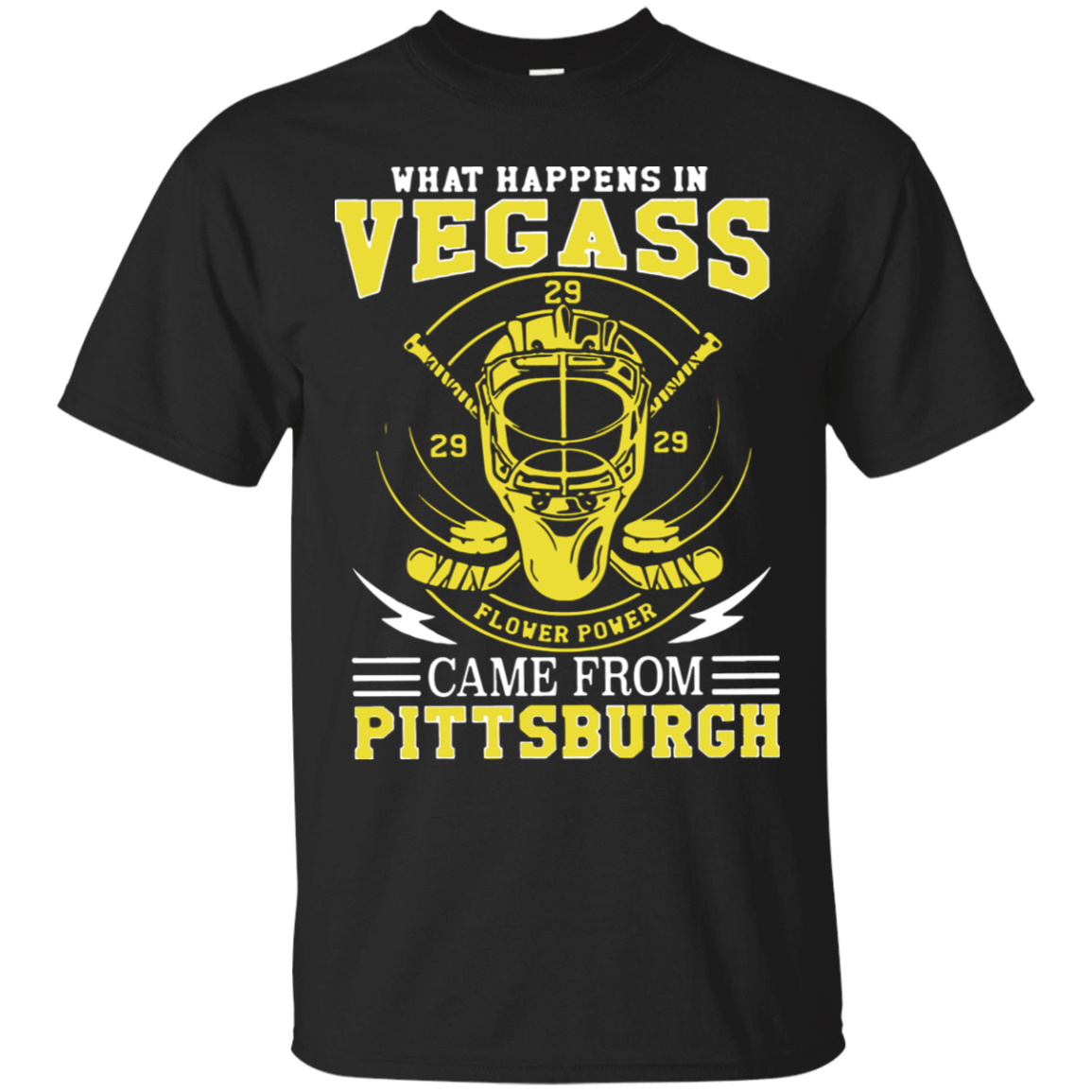 What Happens In Vegas Flower Power Came From Pittsburgh Shirt Cotton Shirt