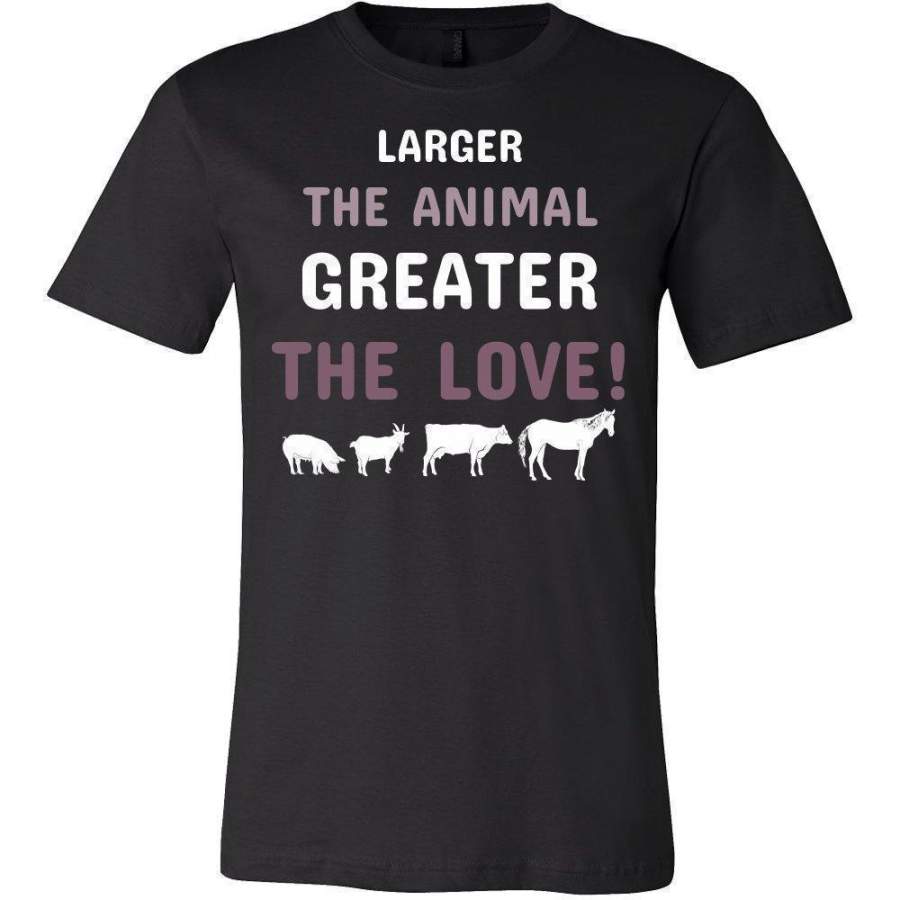 Veterinarian- Larger the animal, greater the love! T-shirt/ Hoodie