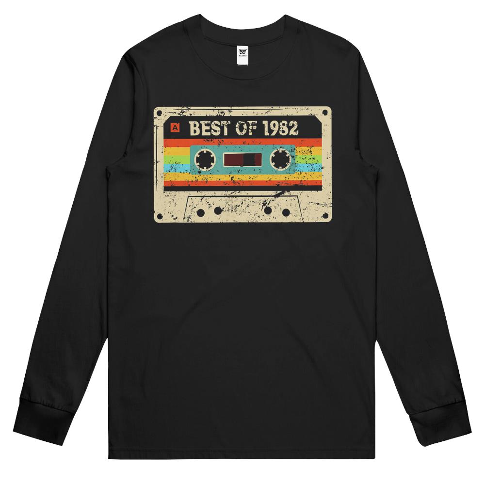 Best Of 1982 Funny Vintage 38Th Birthday Gift For Men Women Long Sleeve T Shirts