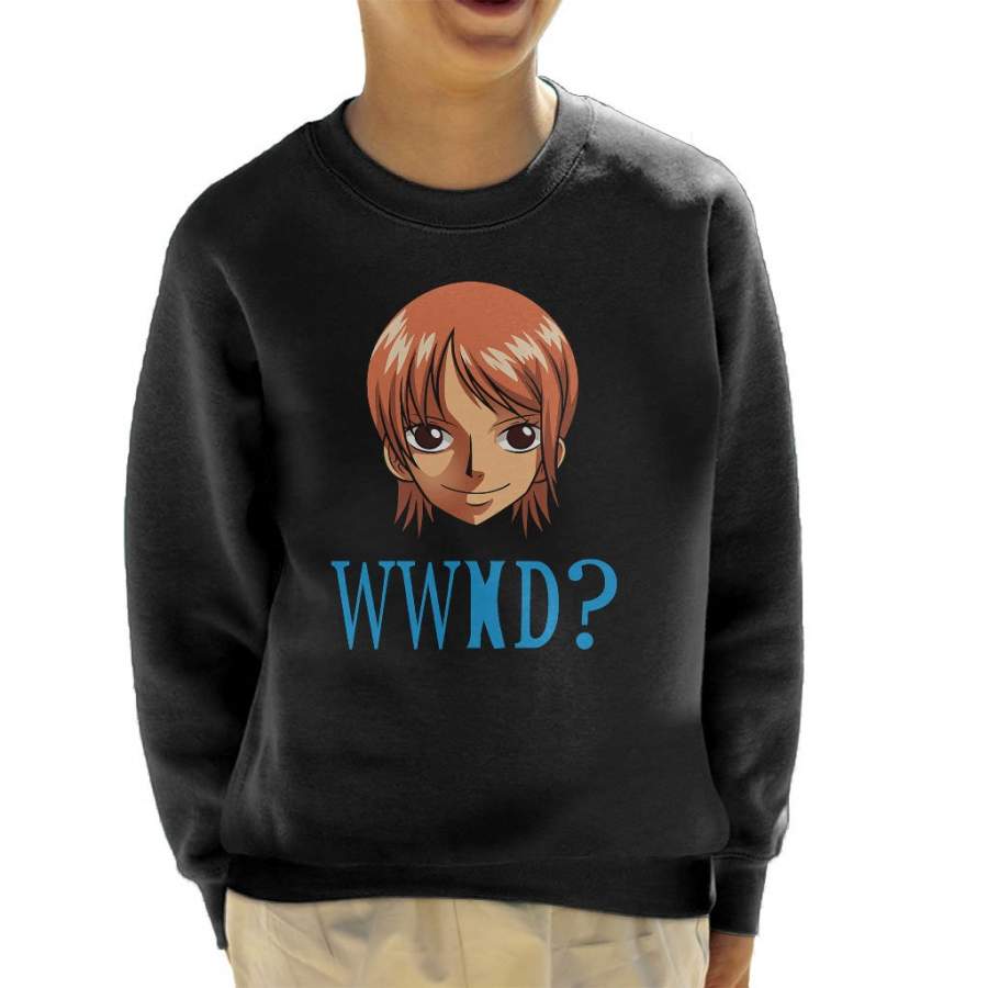 WWND What Would Nami Do One Piece Kid’s Sweatshirt