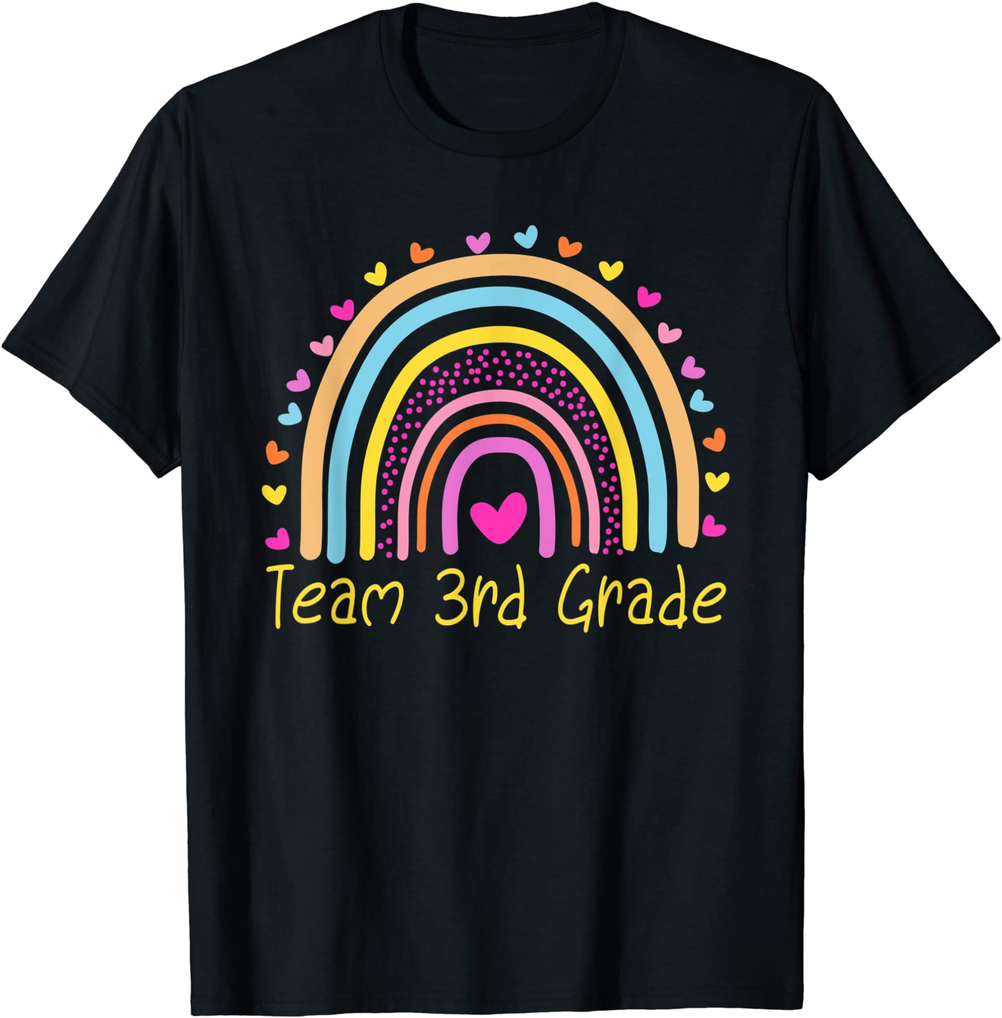 Third Grade Teacher Team 3rd Grade Rainbow T-Shirt