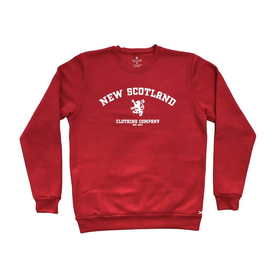 The Weekend Sweatshirt – Collegiate Lion in Red