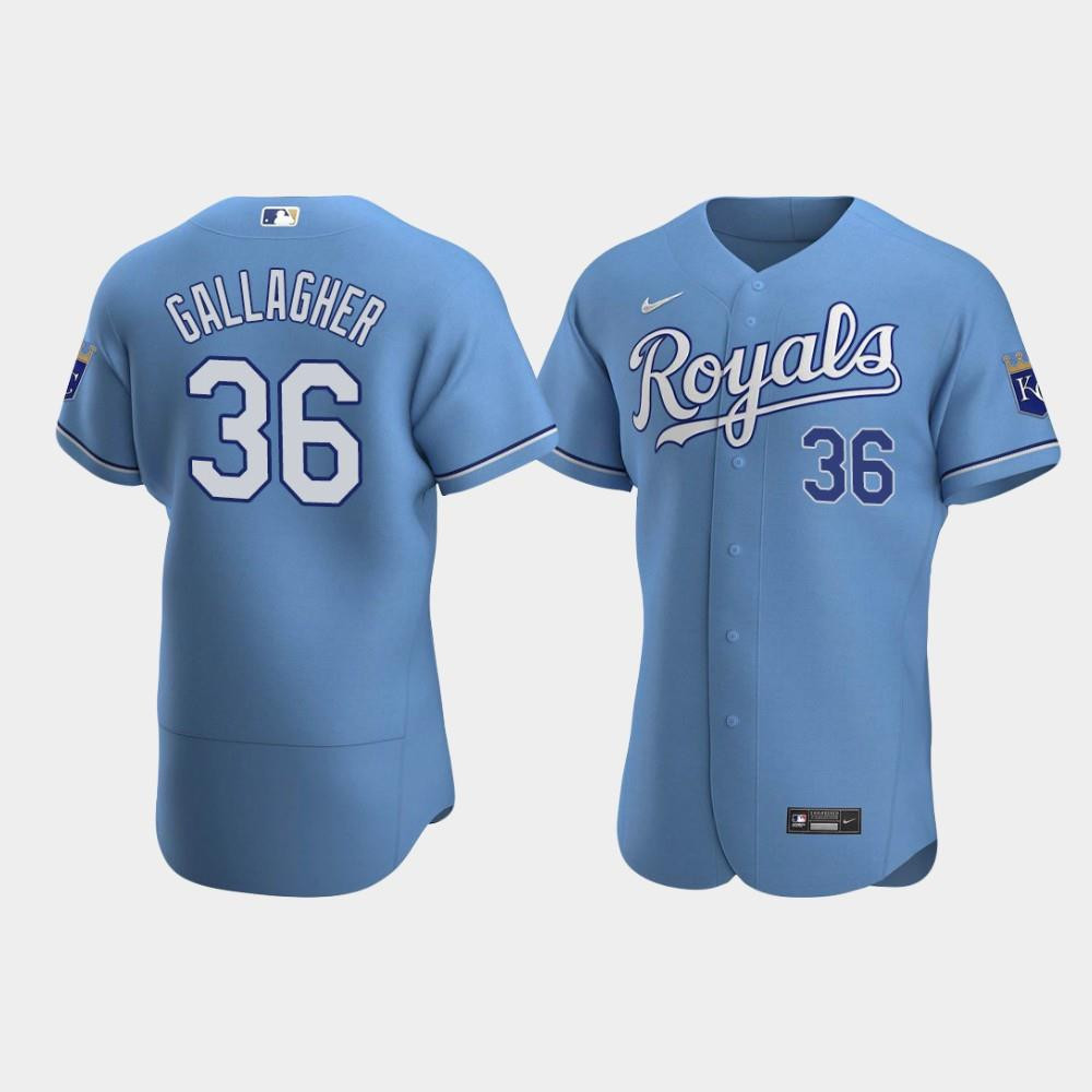 Cam Gallagher 36 Kansas City Royals Light Blue Alternate Jersey