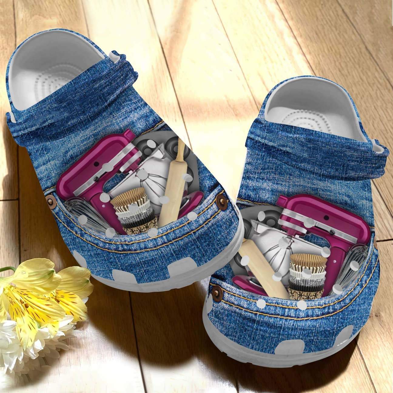 Baking Personalized Clog, Custom Name, Text Baking Pocket, Fashion Style For Women, Men, Kid, Print 3D