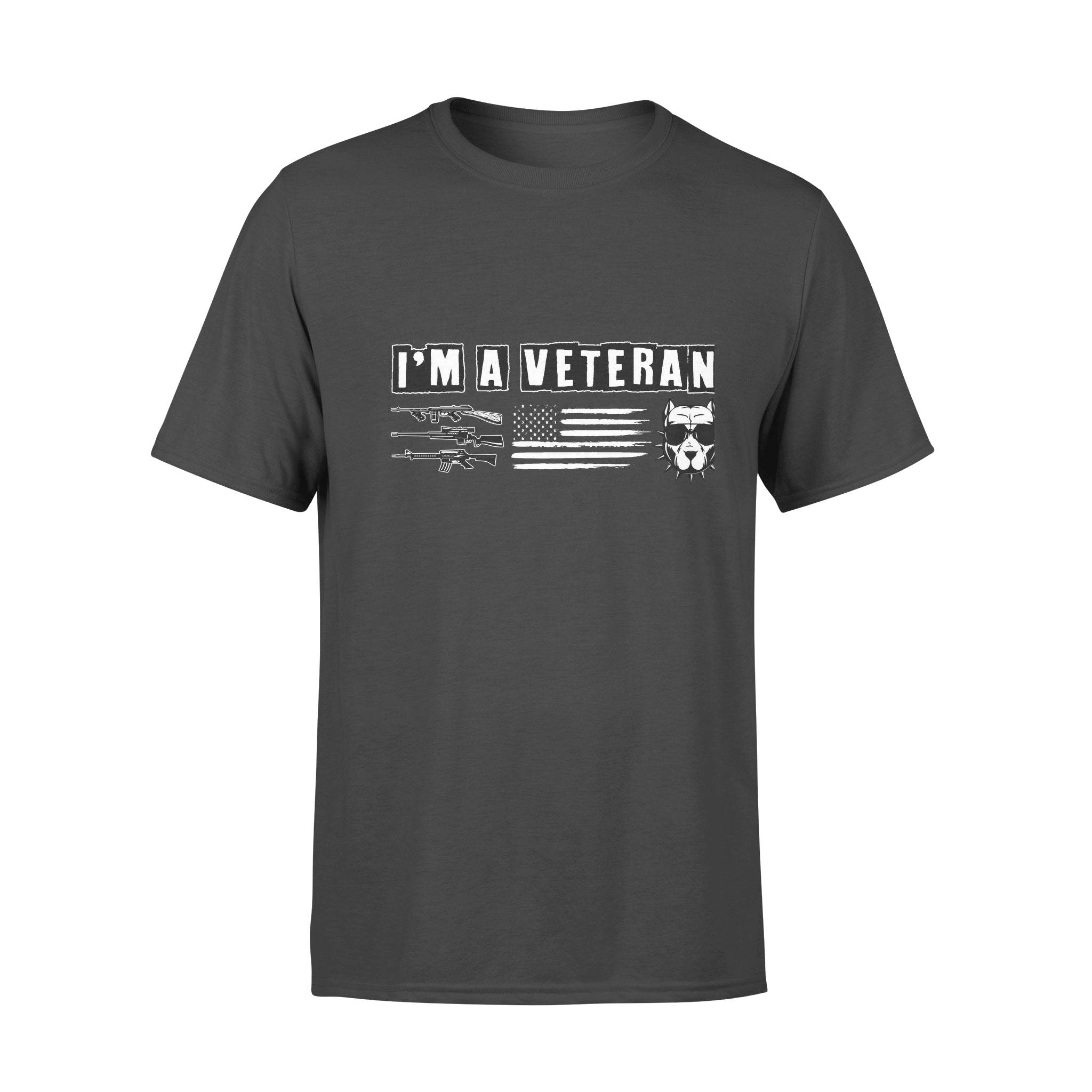 ViticStore™ 3XL Cotton 2D-printed Standard T-shirt I’m A Veteran Funny Gift