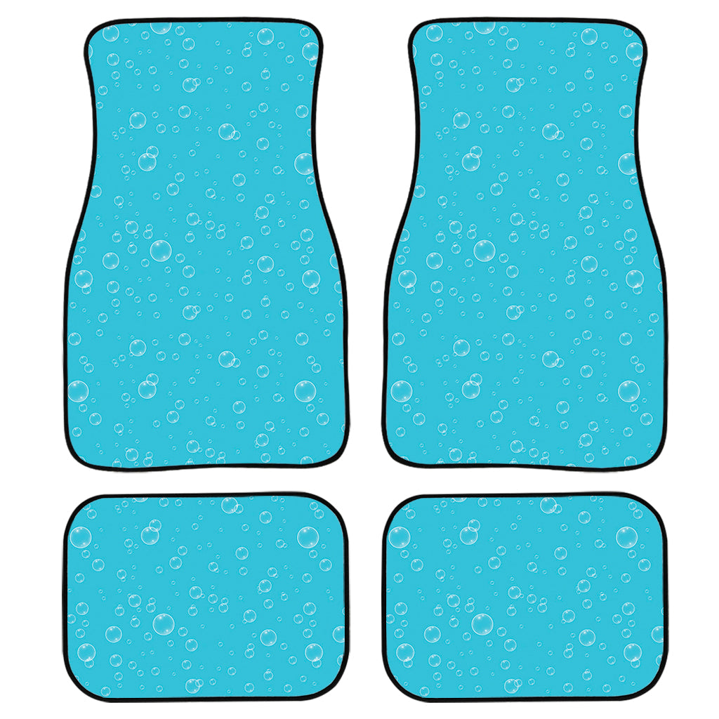 Ocean Bubble Pattern Print Front And Back Car Floor Mats, Front Car Mat