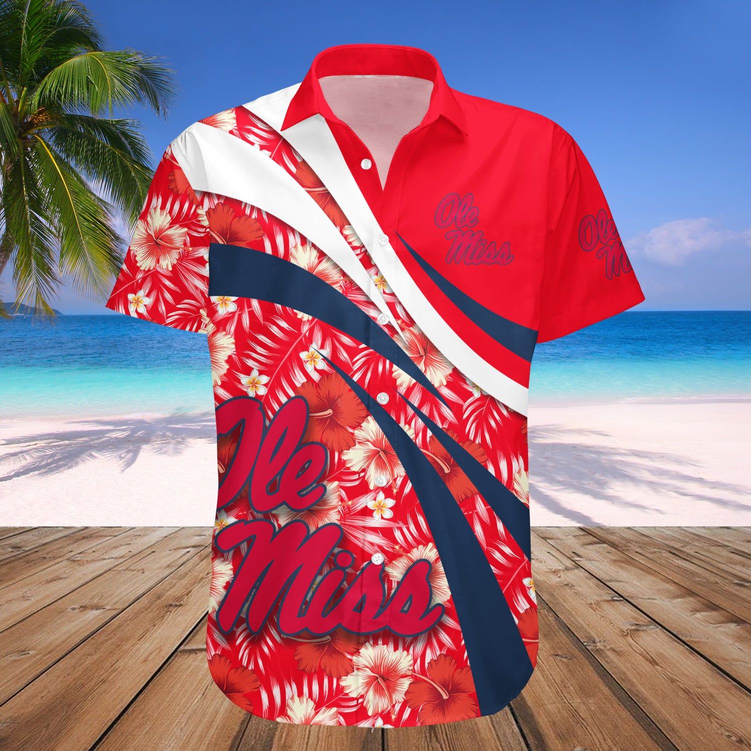 Ole Miss Rebels Hawaii Shirt Hibiscus Sport Style – NCCA