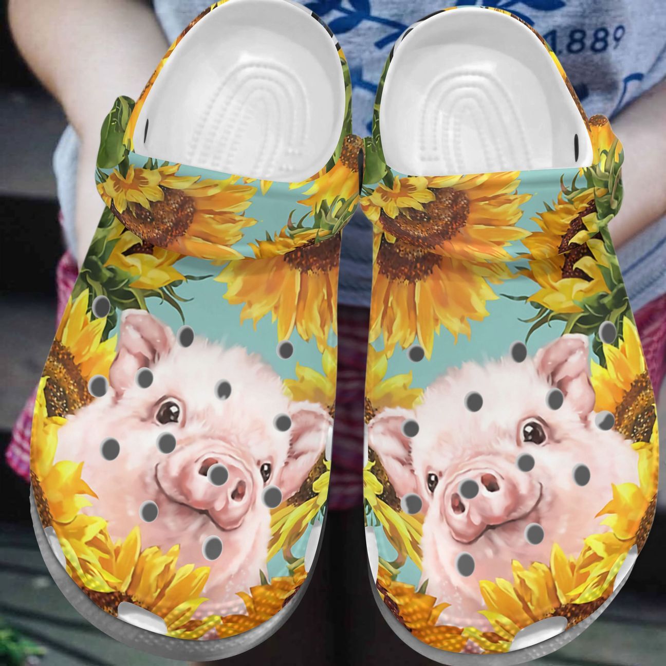 Pig Personalized Clog, Custom Name, Text, Color, Number Fashion Style For Women, Men, Kid, Print 3D Cute Pig