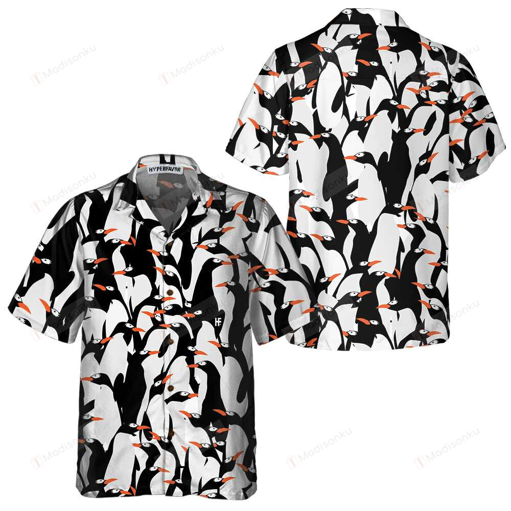 Penguin Colony Hawaiian Shirt