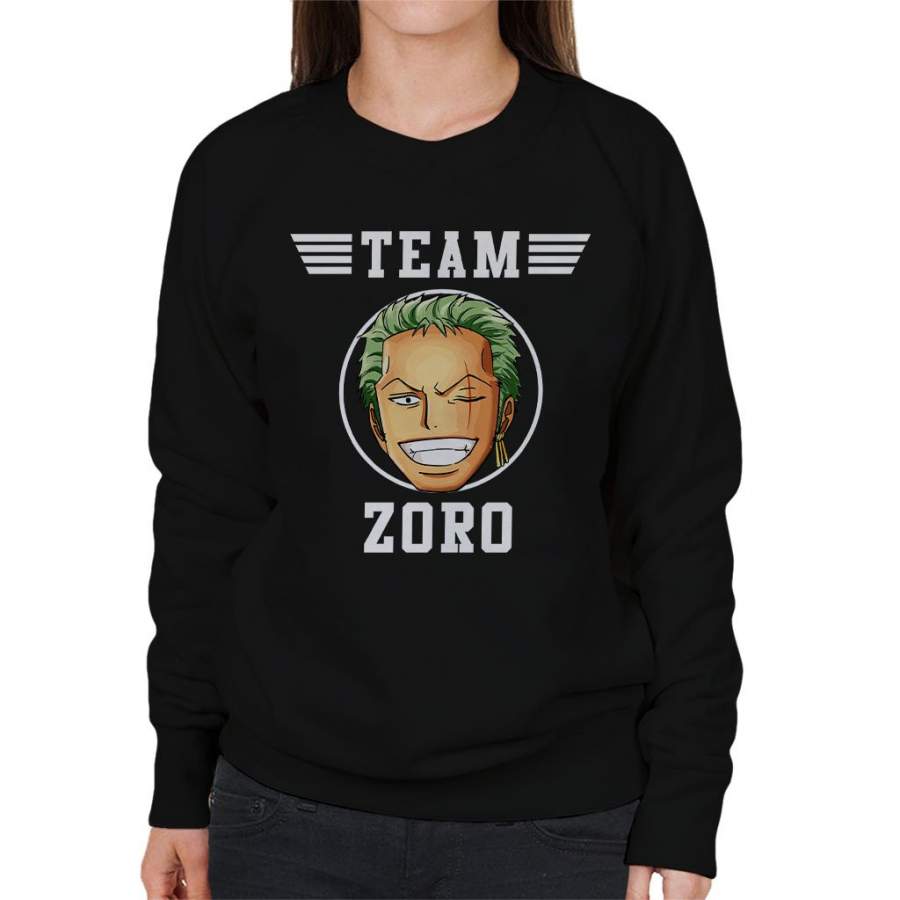 Team Roronoa Zoro One Piece Women’s Sweatshirt
