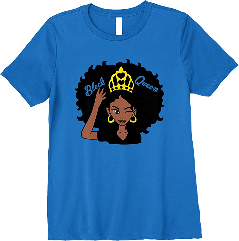 Womens Black Unapologetically Dope Queen Melanin Afro Afrocentric Premium T-Shirt