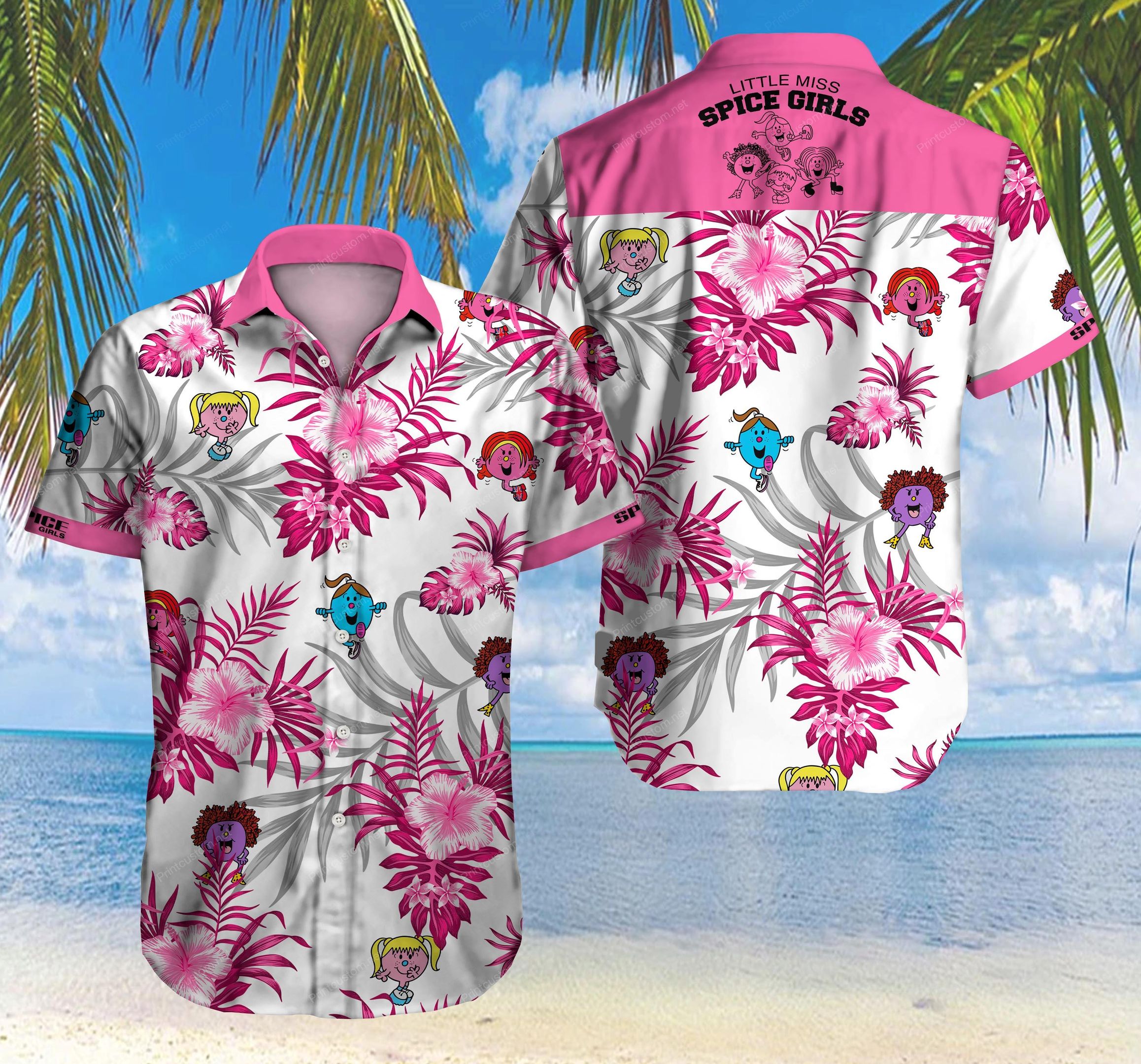 Spice Girls Hawaiian Shirt Ver 10 Summer Button Up For Men Beach Wear Short Sleeve Hawaiian Ha90286