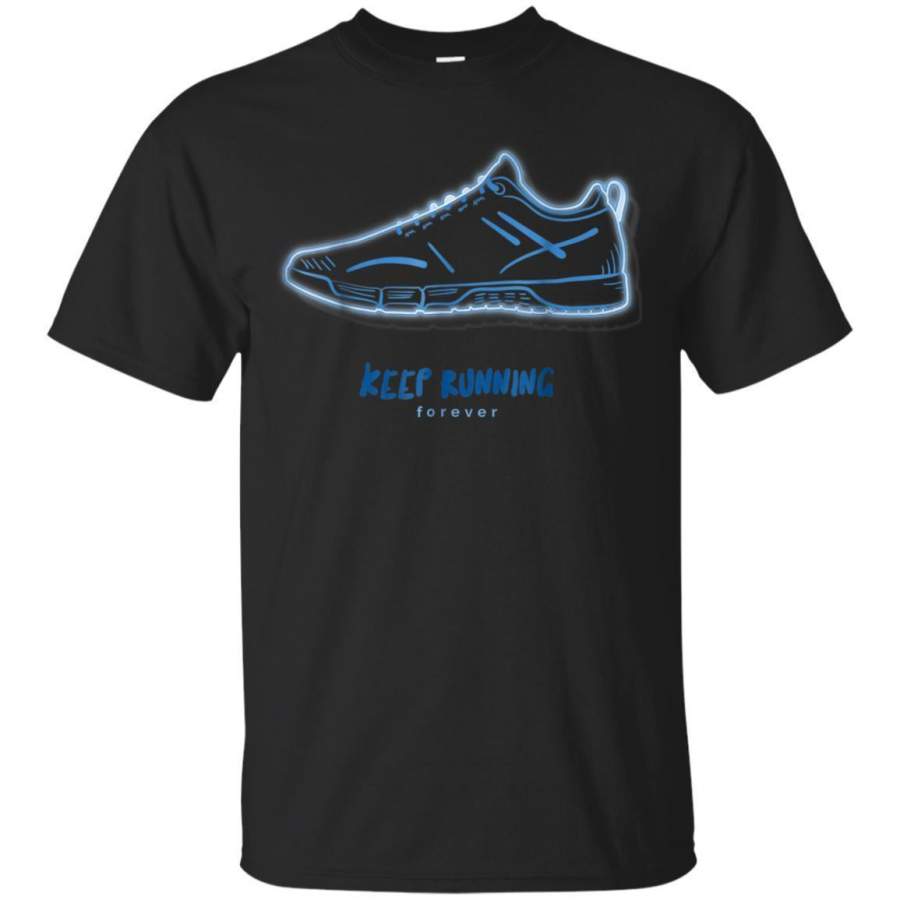 AGR Keep Running Forever Tshirt Athletic Running Shoes Jaq T-shirt