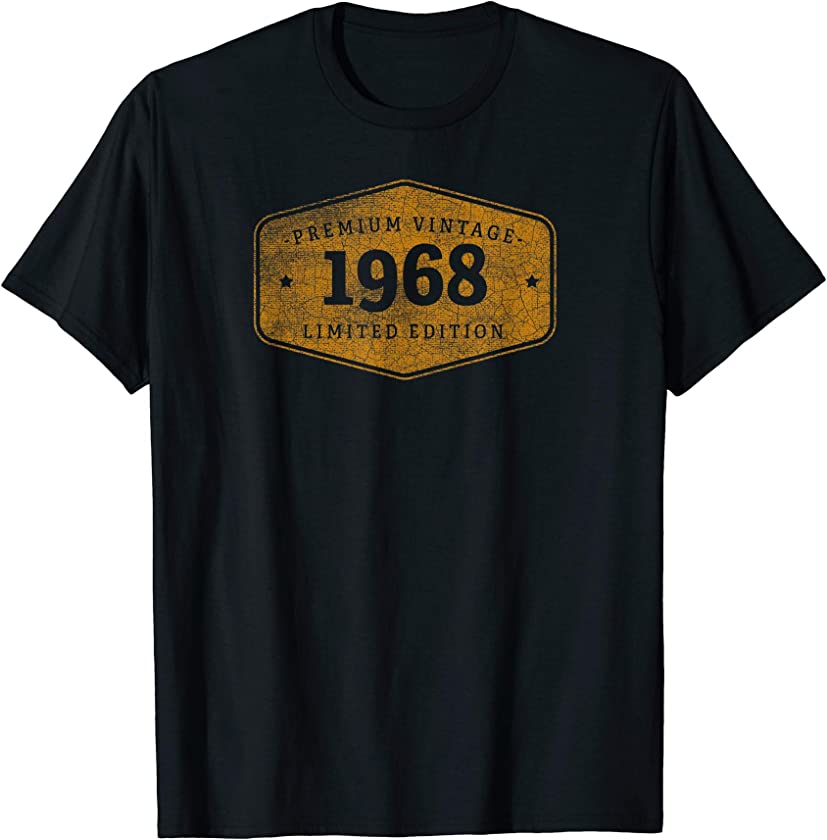 Born 1968 Vintage Limited Ed Birthday Gift T-Shirt