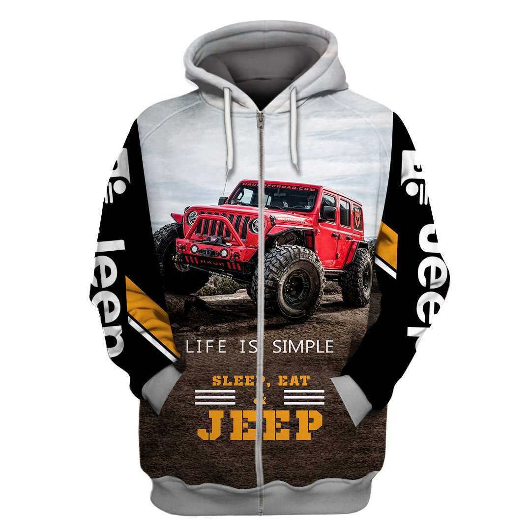 Red Jeep Wrangler Branded Unisex