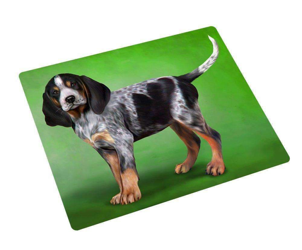 Coonhound Bluetick Puppy Dog Art Portrait Print Woven Throw Sherpa Plush Fleece Blanket