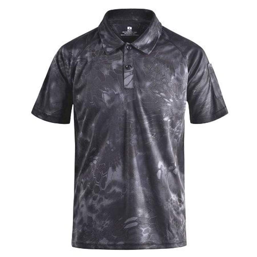Men’s Shirts Tactical Camouflage Polo Shirt Summer Casual Clothing With Patches Typhon Multicam Fast Dry