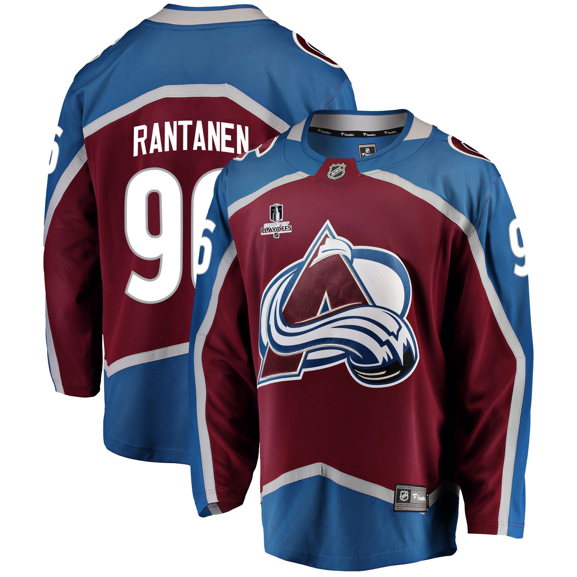 Colorado Avalanche Mikko Rantanen 96 Home 2022 Stanley Cup Playoffs Breakaway Men Jersey – Burgundy