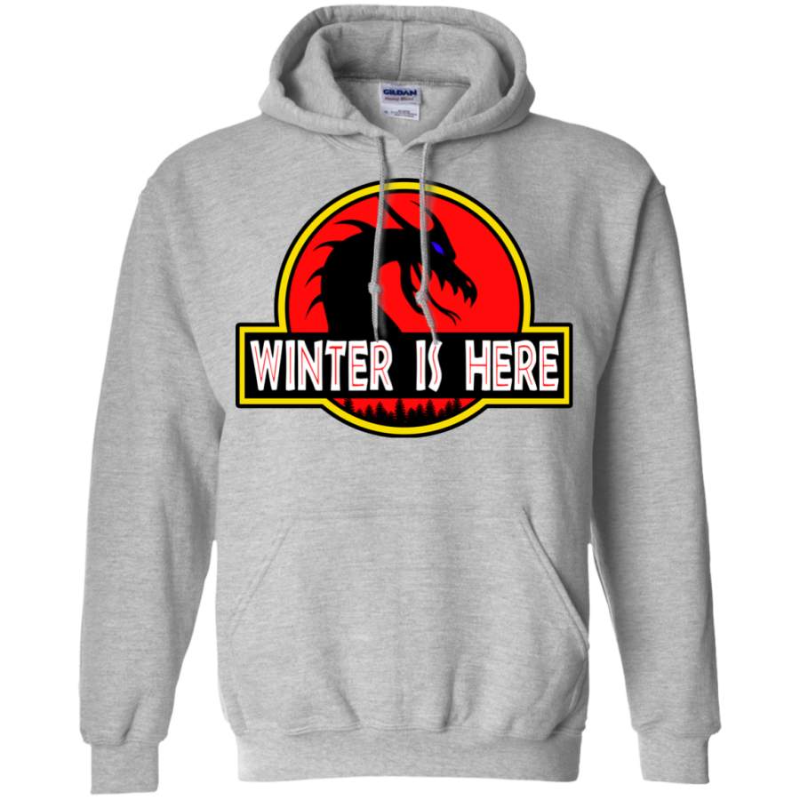 Winter is Here! Dracarys Mother of Dragons Park Jurassic Parody Hoodie