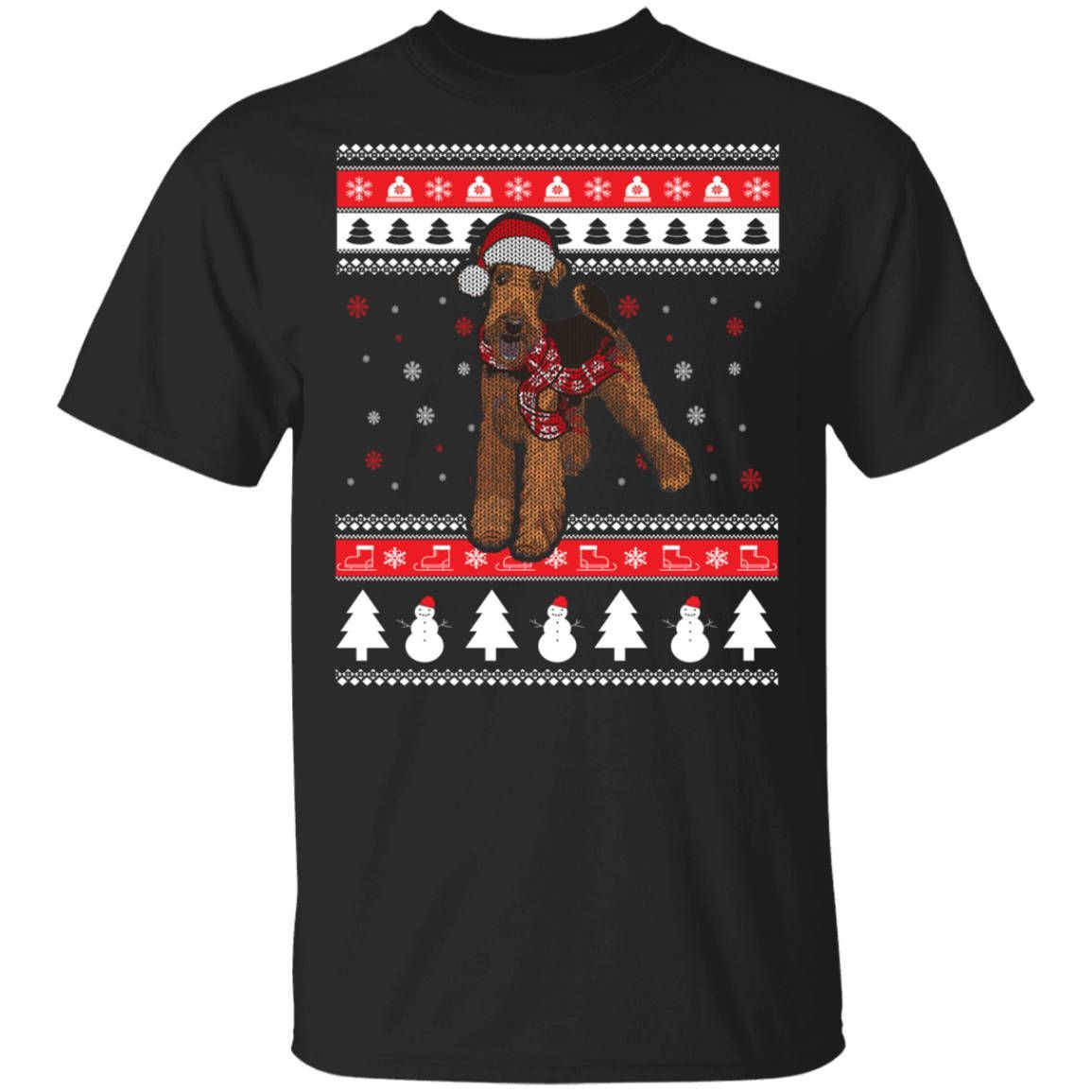 Airedale Terrier Ugly Christmas Funny Dog Gift Shirt For Christmas Shirt