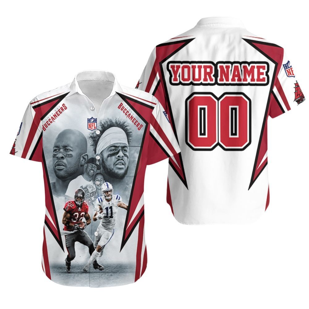 The Pittmans Michael Pittman Jr 11 Tampa Bay Buccaneers Michael Pittman Sr 32 3d Personalized Hawaiian Shirt