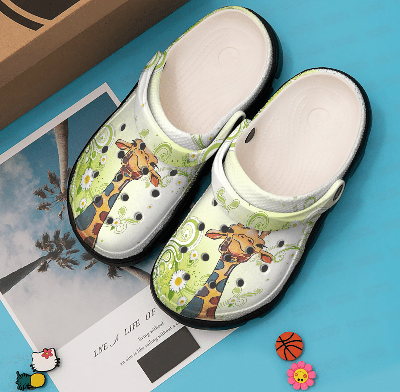 Giraffe Personalized Clog, Custom Name, Text, Color, Number Fashion Style For Women, Men, Kid, Print 3D Cool