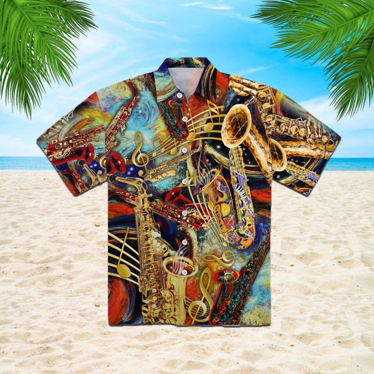 Oragontee Saxophone Melody Hawaii Shirt For Men Women Adult Ha1949