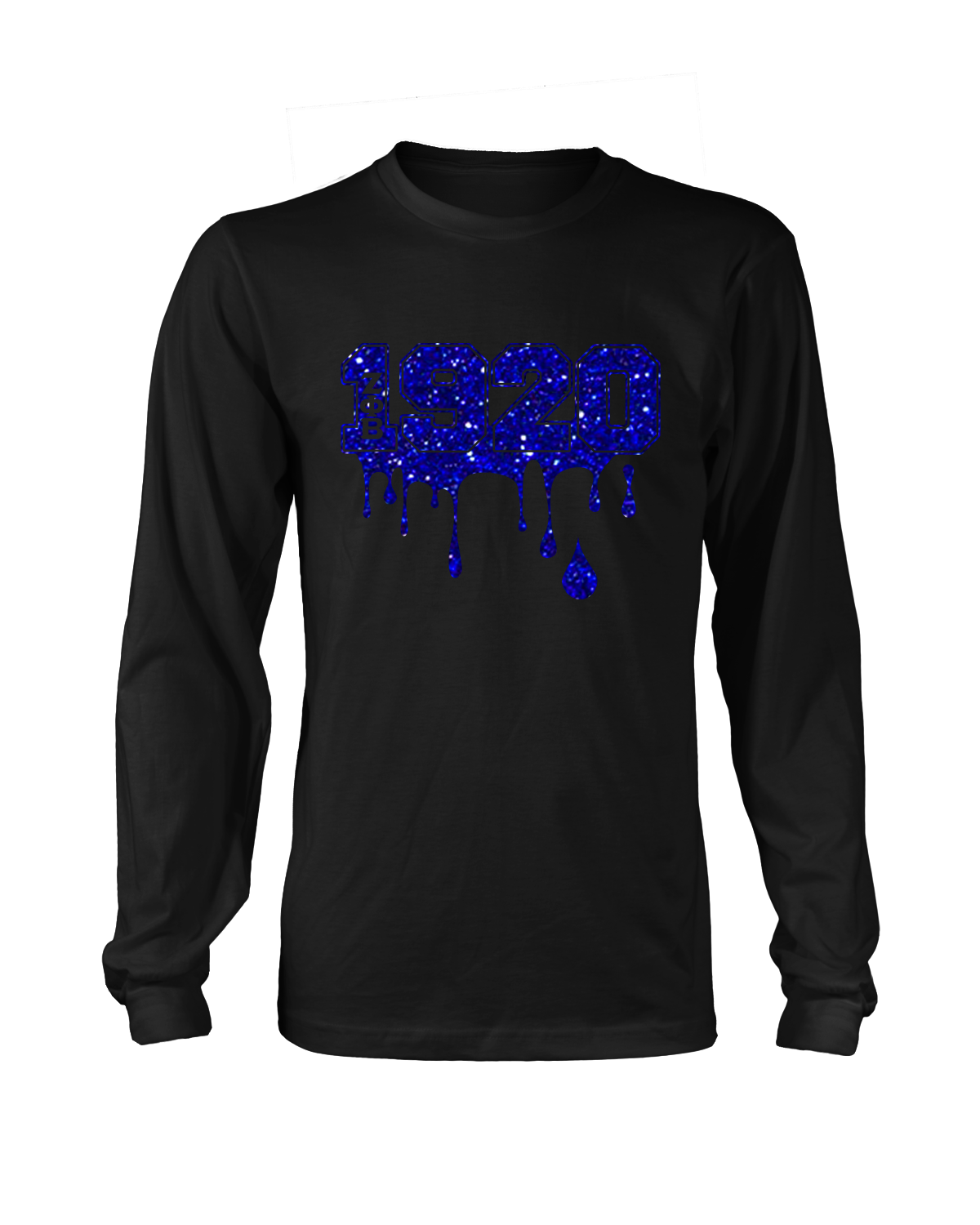 Zeta Phi Beta 1920 Longsleeve Drip T-Shirt Bling