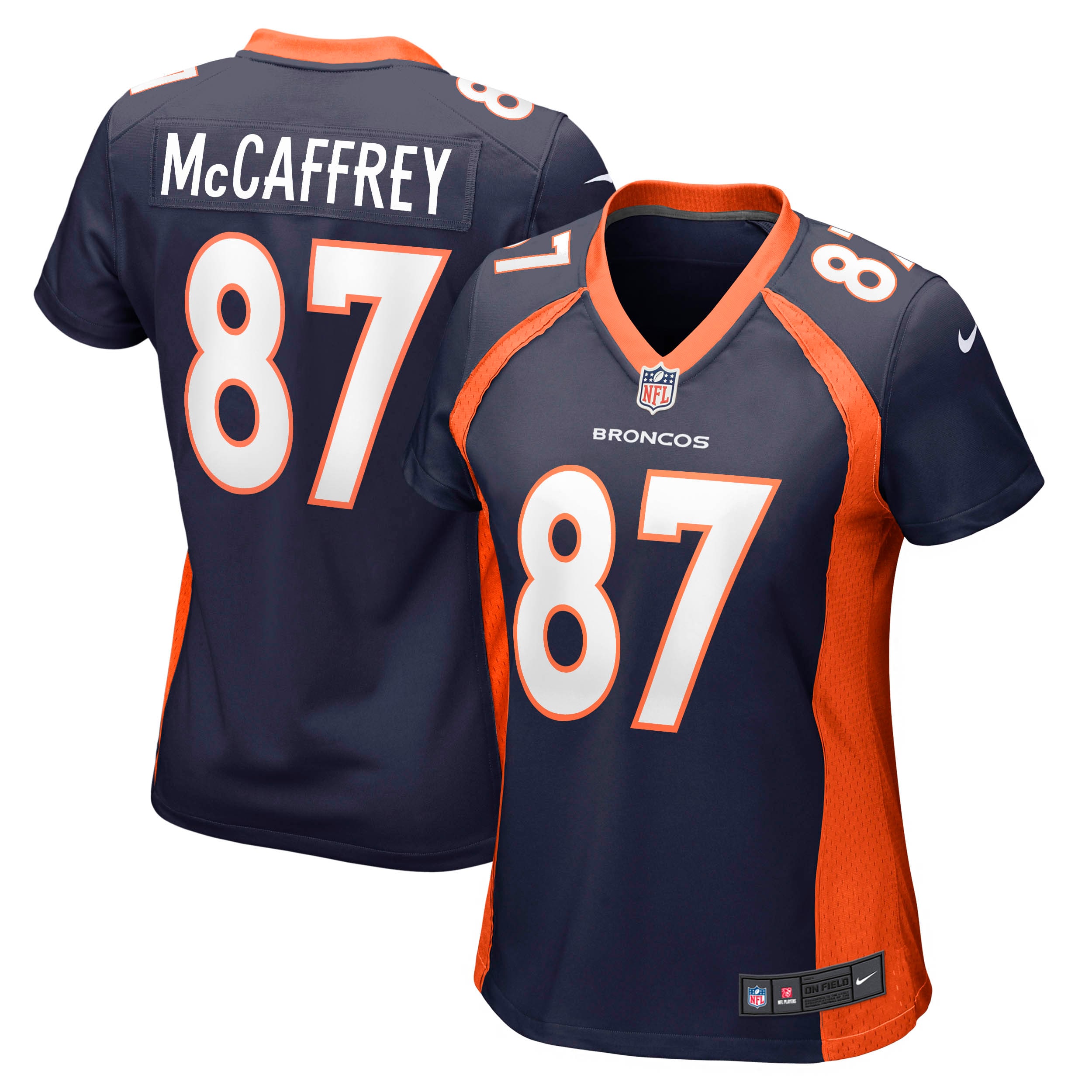 Women’s Denver Broncos Ed McCaffrey Navy Retired Player Jersey