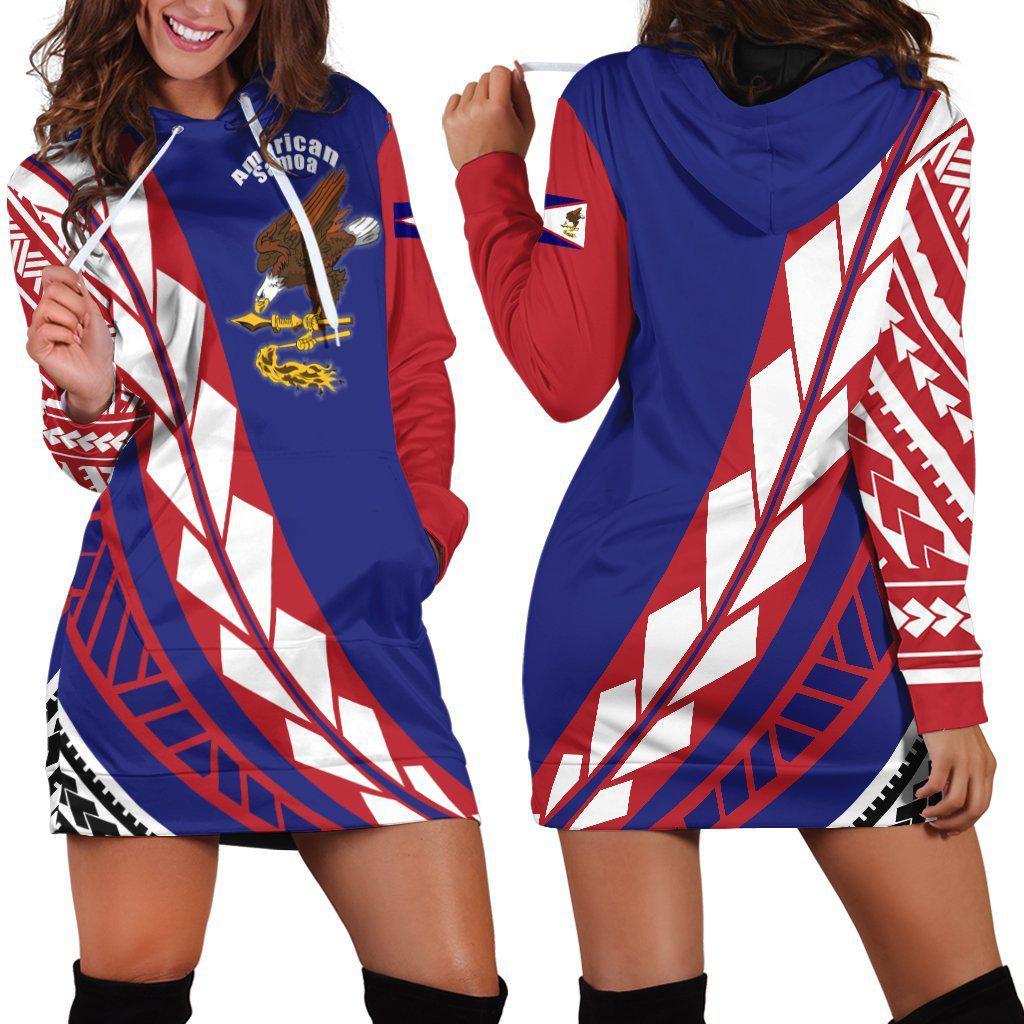 American Samoa Flag Edition Pullover Hoodie Dress