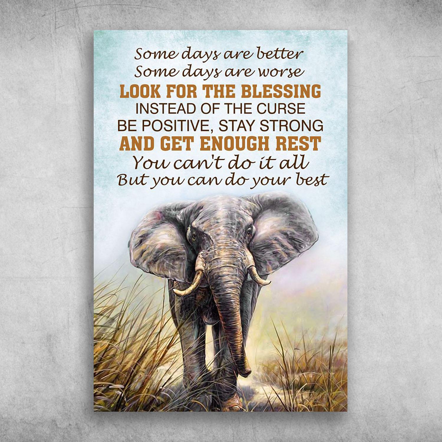 You Can’T Do It All But You Can Do Your Best The Elephant Poster Print, Canvas Print, Canvas Wall Art, Canvas And Poster Wall Decor